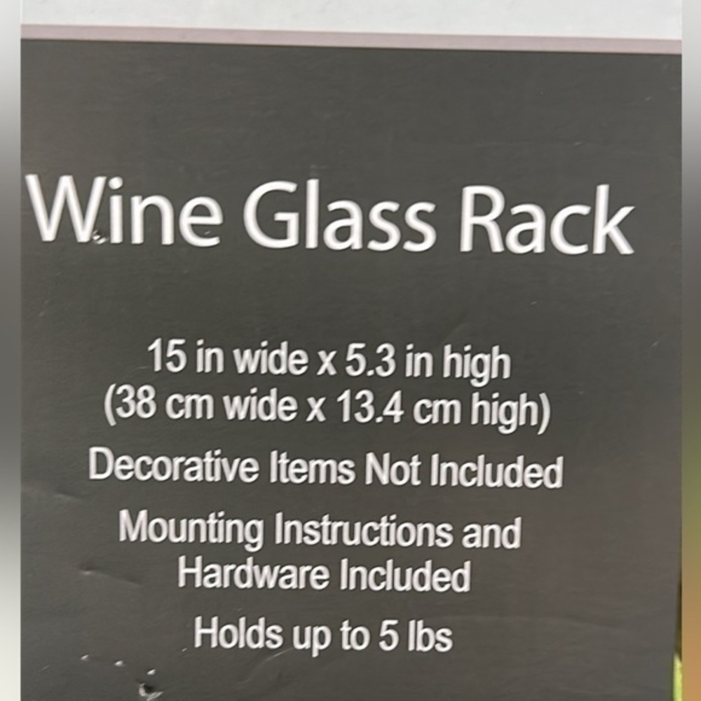 True Living Wine Rack. New in box. Box is damaged - Picture 4 of 8